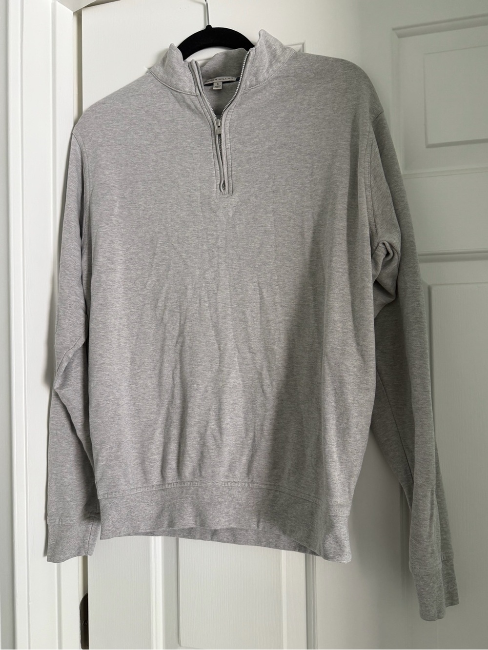 Light Gray Half-Zip Pullover Sweater